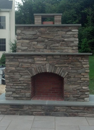 Outdoor Fireplace Masonry Work